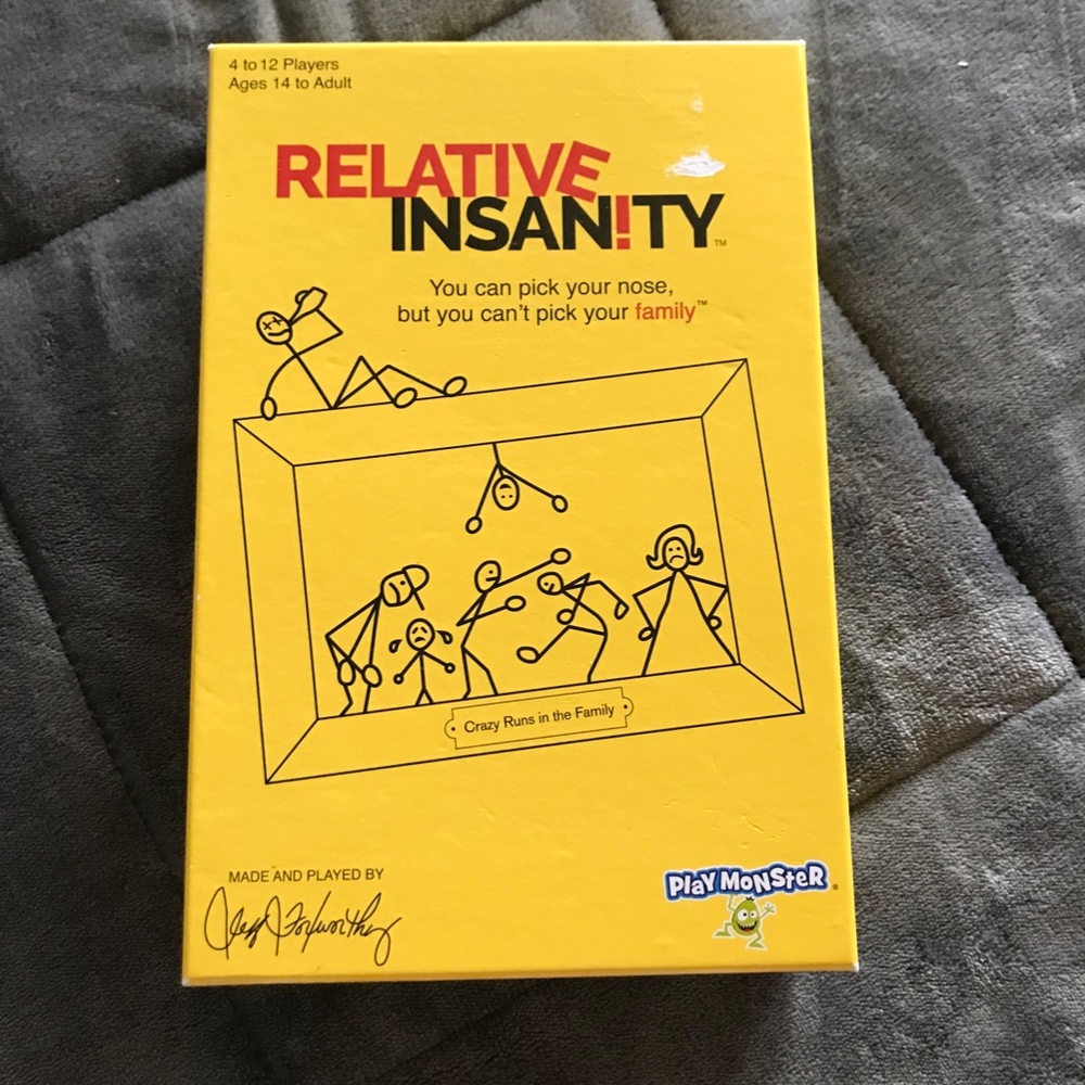 New Relative Insanity Game by Play Monster Family Fun